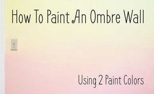 How To Paint An OMBRE Wall With 2 Paint Colors