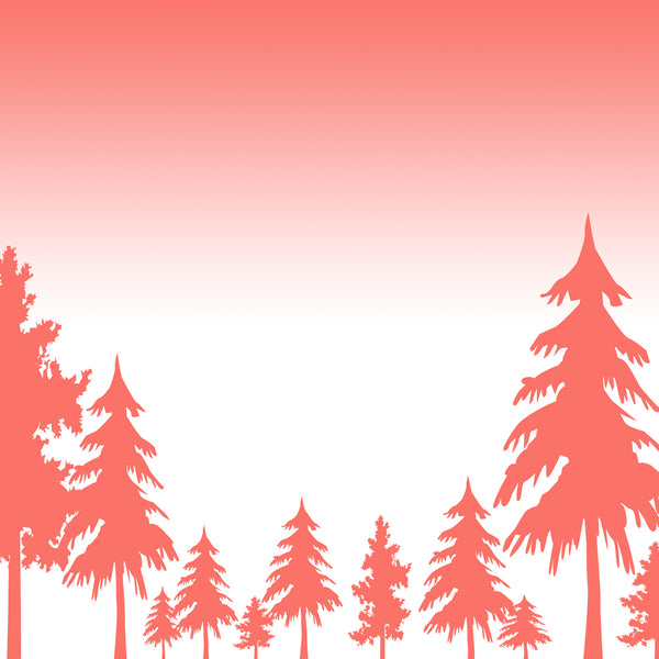 Pine Tree Printable Scrapbooking Paper Coral DIY Craft Club