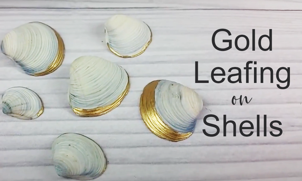 Shell Gold Making Shell Decorating | Beautiful Shell Display Idea - DIY Craft Club