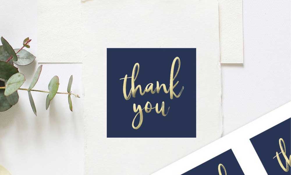 best thank you sticker ideas