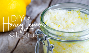 DIY Honey Lemon Salt Scrub Recipe