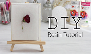 how to cast dried flowers in resin tutorial