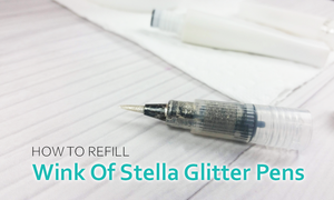 how to refill wink of stella glitter brush pens