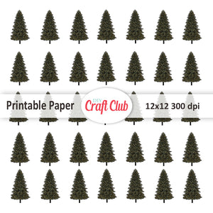 Christmas tree digital paper