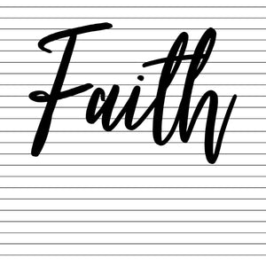 Faith scrapbooking paper bible study sheets