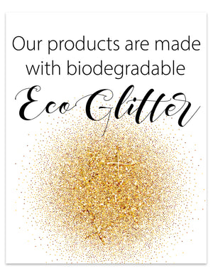 Craft Show Printables | Eco Friendly Glitter Sign