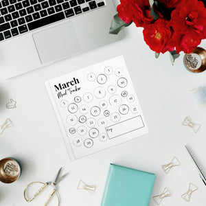 March Mood Tracker Printable Paper
