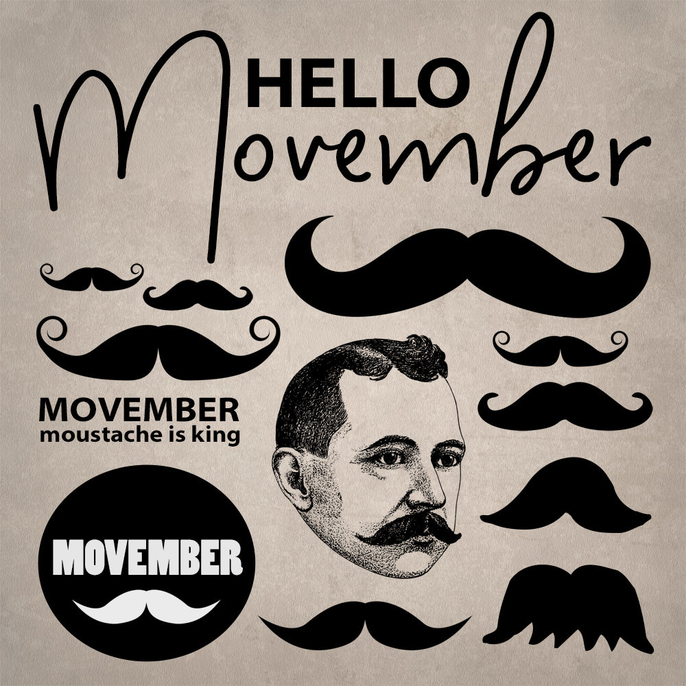 Movember Tile Movember Printables | Make It A Movember To Remember - DIY Craft Club