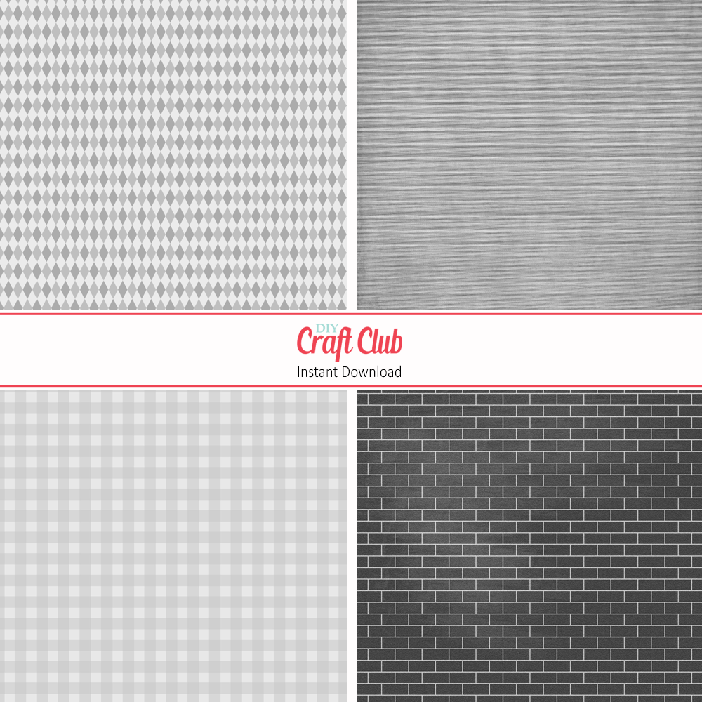 White & Grey Printable Paper Bundle - DIY Craft Club White & Grey Printable Paper Bundle - DIY Craft Club