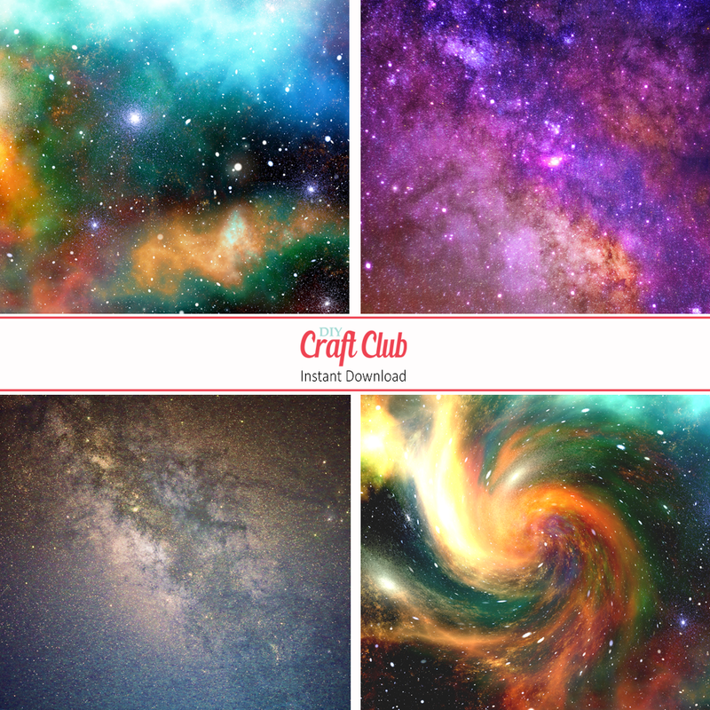 Galaxy Bundle Printable Paper - DIY Craft Club