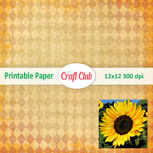 sunflower printables paper
