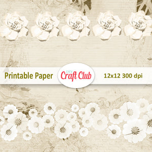 printable floral paper