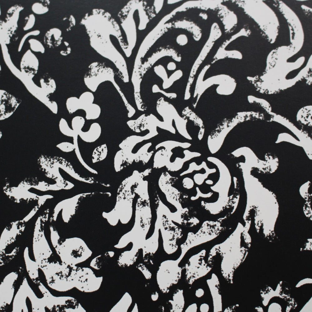 Fancy Scrapbooking Paper To Print | Black & Grey Floral