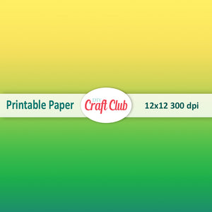 yellow green ombre paper to print
