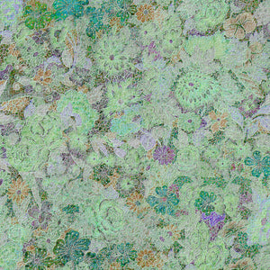 green floral scrapbooking paper