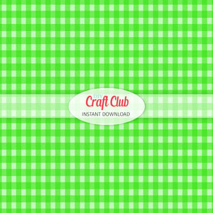 green gingham paper to print