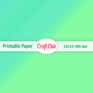 green gradient paper to print