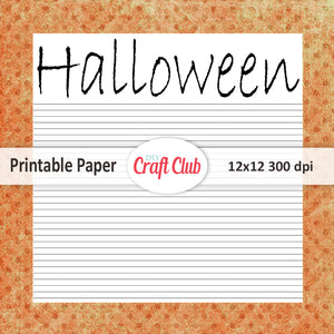 halloween paper to print