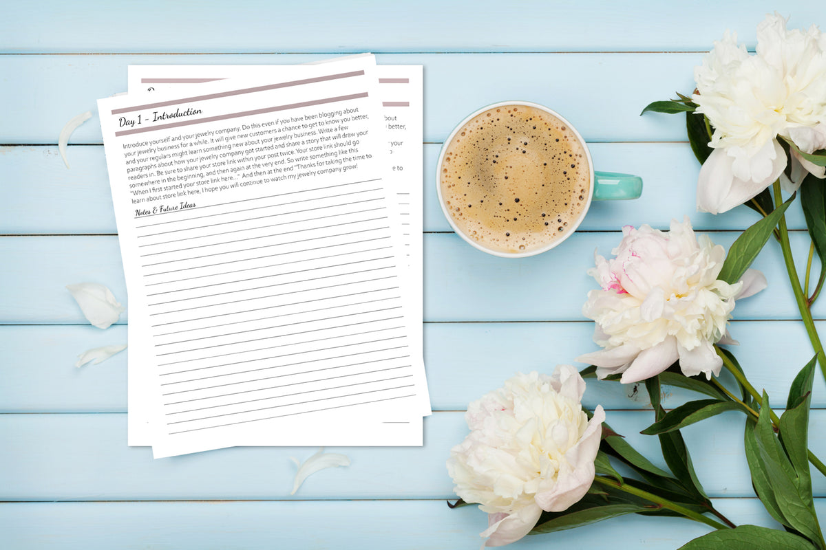 Jewelry Business Marketing Ideas | Printable Workbook Pages For Your ...