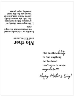 monther's day cards to print