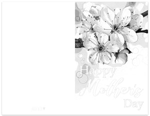 mother's day greeting card printable coloring page
