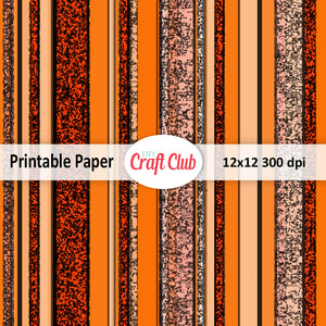 orange stiped scrapbooking paper to print
