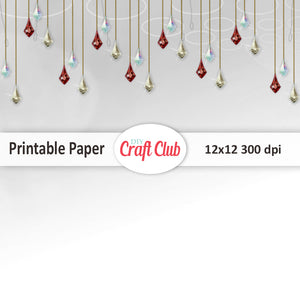 Printable Christmas paper for gift wrapping