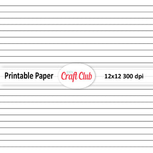 plain lined paper to print