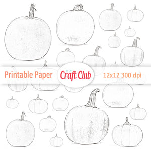 Printable pumpkin sticker sheet
