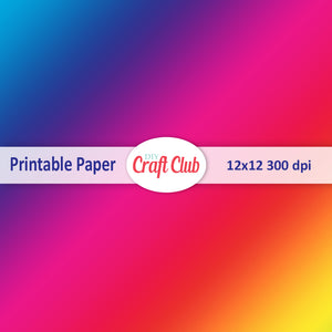 rainbow paper to print gradient
