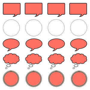 printable paper speech bubbles