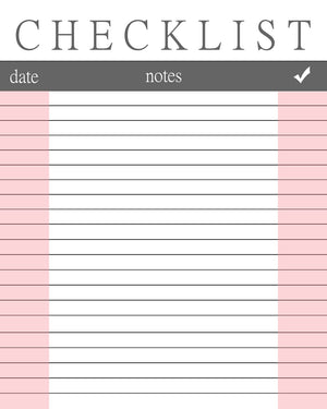 printable checklist for binder