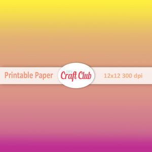 ombre and gradient printable paper